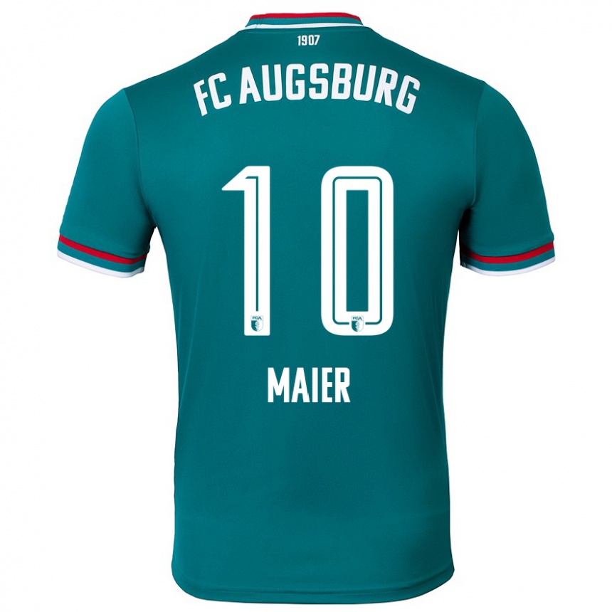 Kids Football Arne Maier #10 Dark Green Away Jersey 2024/25 T-Shirt Australia