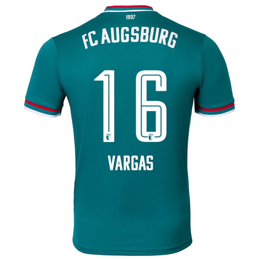 Kids Football Rubén Vargas #16 Dark Green Away Jersey 2024/25 T-Shirt Australia