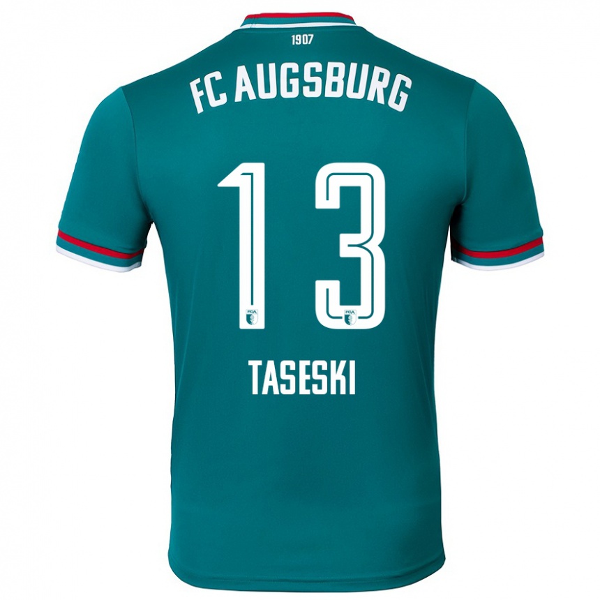 Kids Football Kristijan Taseski #13 Dark Green Away Jersey 2024/25 T-Shirt Australia