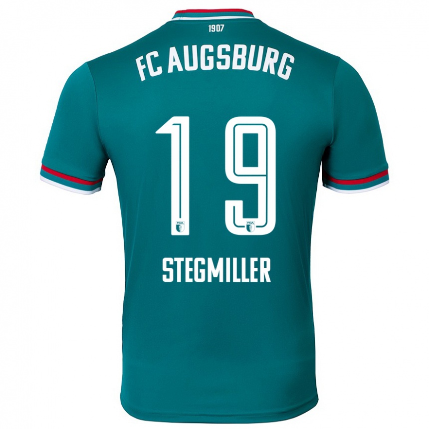 Kids Football Louis Stegmiller #19 Dark Green Away Jersey 2024/25 T-Shirt Australia