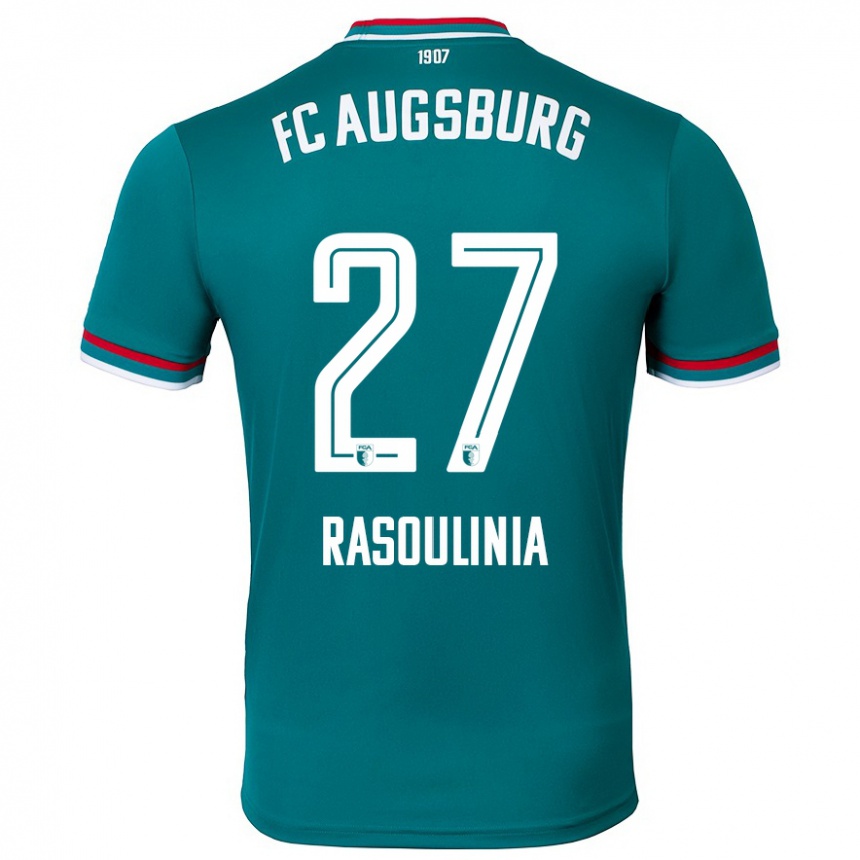 Kids Football Nick Rasoulinia #27 Dark Green Away Jersey 2024/25 T-Shirt Australia