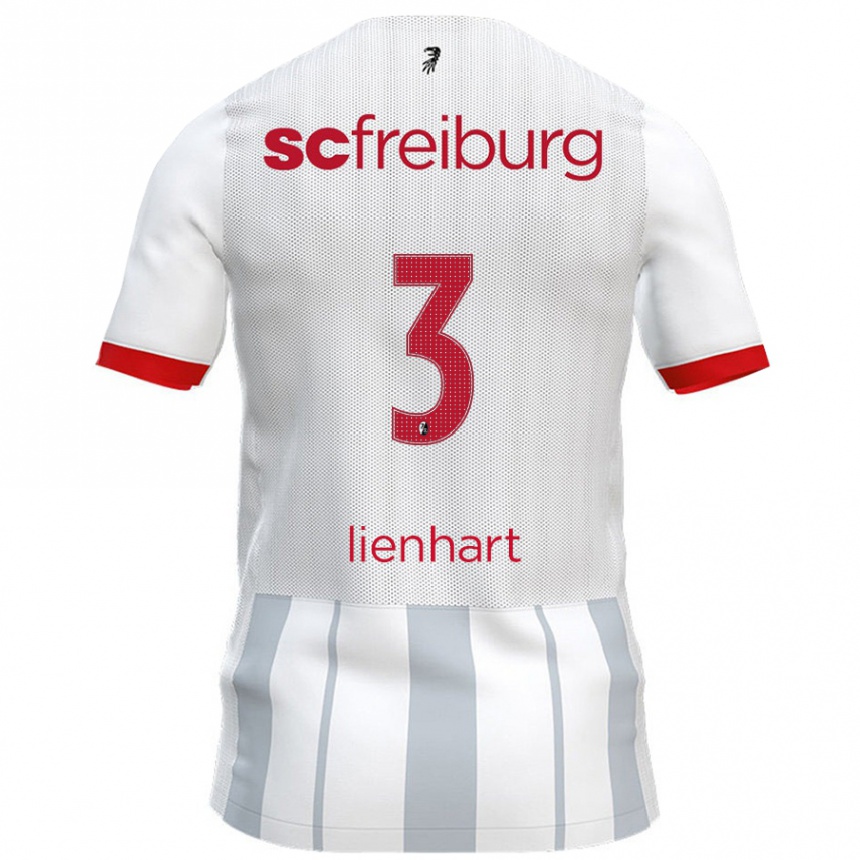 Kids Football Philipp Lienhart #3 White Grey Away Jersey 2024/25 T-Shirt Australia