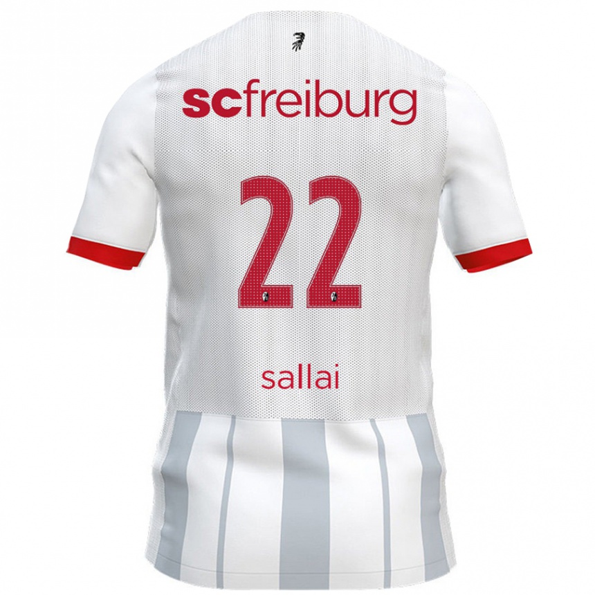 Kids Football Roland Sallai #22 White Grey Away Jersey 2024/25 T-Shirt Australia