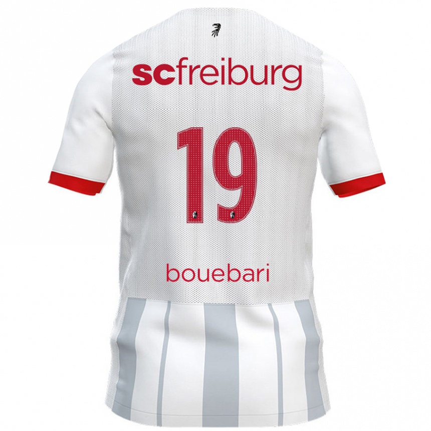 Kids Football Franci Bouebari #19 White Grey Away Jersey 2024/25 T-Shirt Australia