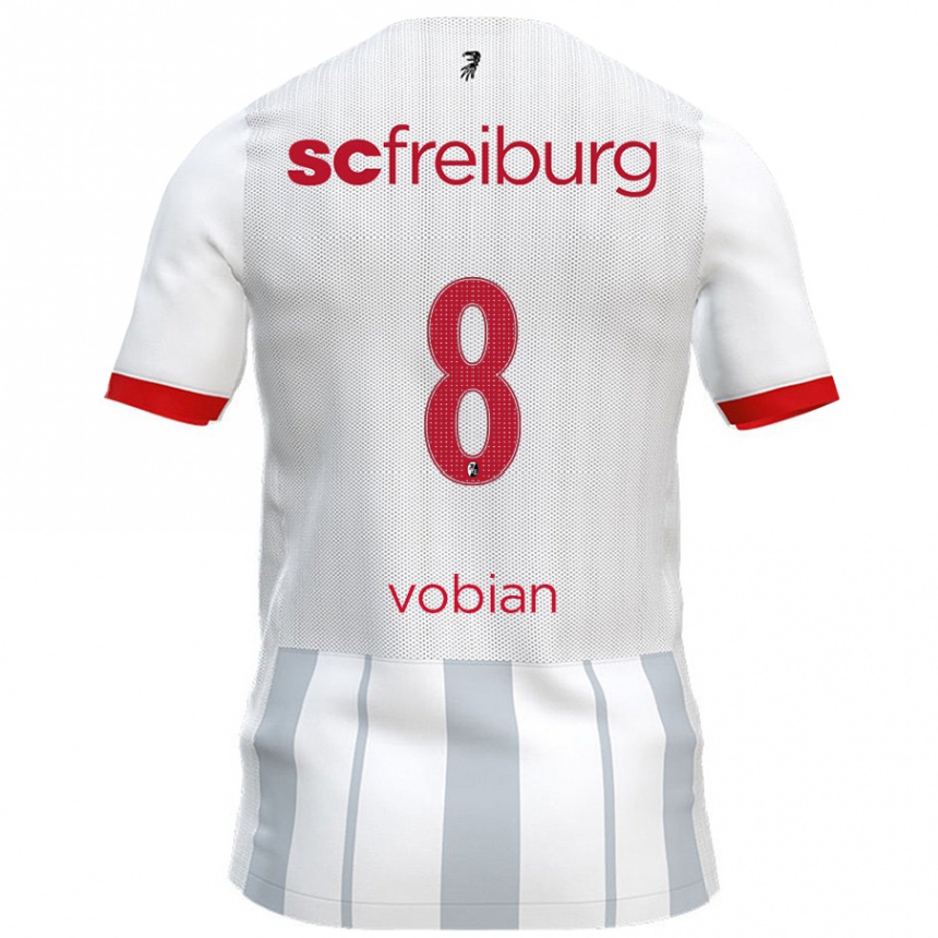 Kids Football Selina Vobian #8 White Grey Away Jersey 2024/25 T-Shirt Australia