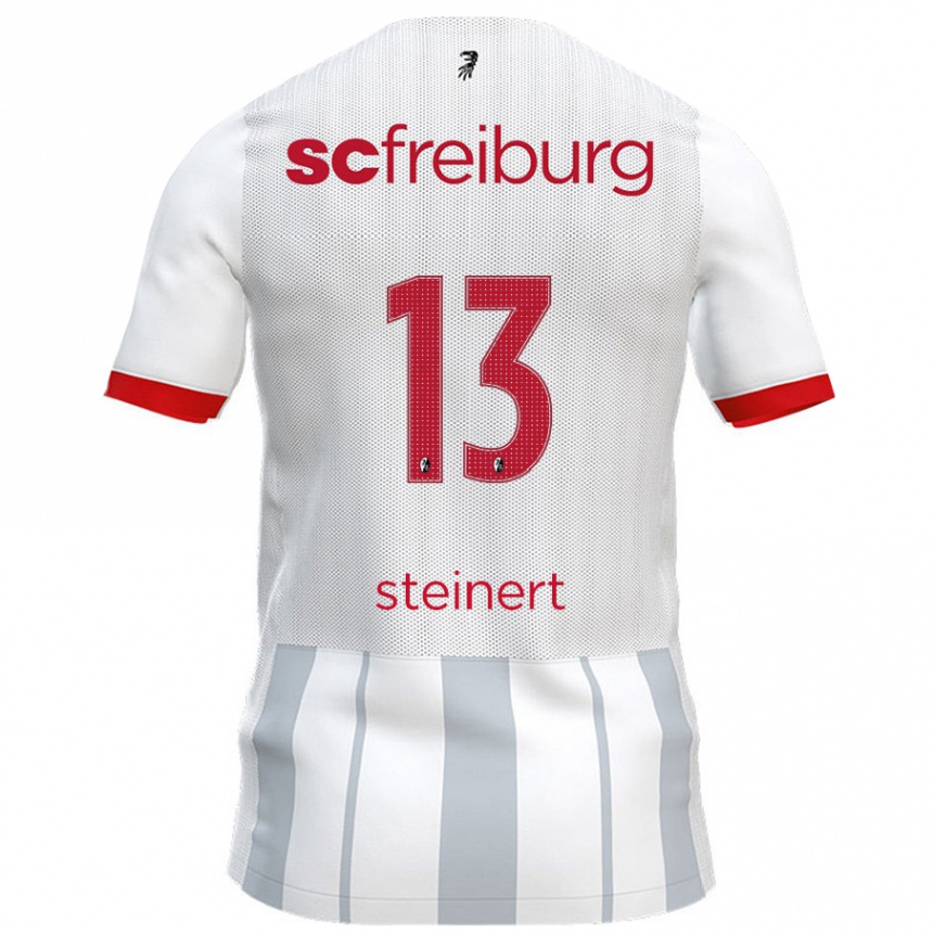 Kids Football Judith Steinert #13 White Grey Away Jersey 2024/25 T-Shirt Australia