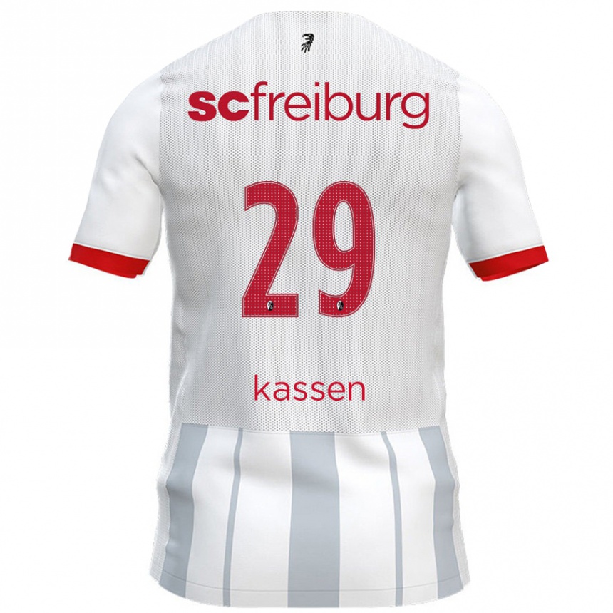 Kids Football Julia Kassen #29 White Grey Away Jersey 2024/25 T-Shirt Australia