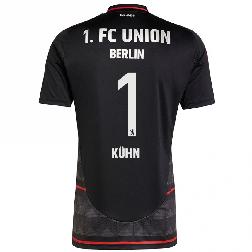 Kids Football Samuel Kühn #1 Black Away Jersey 2024/25 T-Shirt Australia