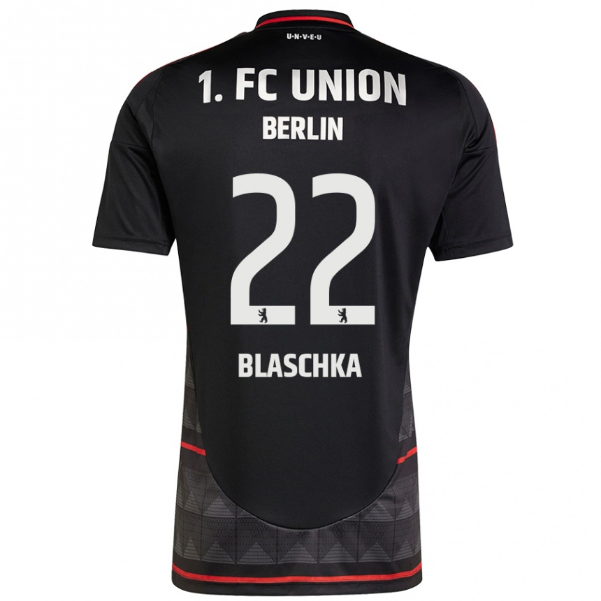 Kids Football Anouk Blaschka #22 Black Away Jersey 2024/25 T-Shirt Australia