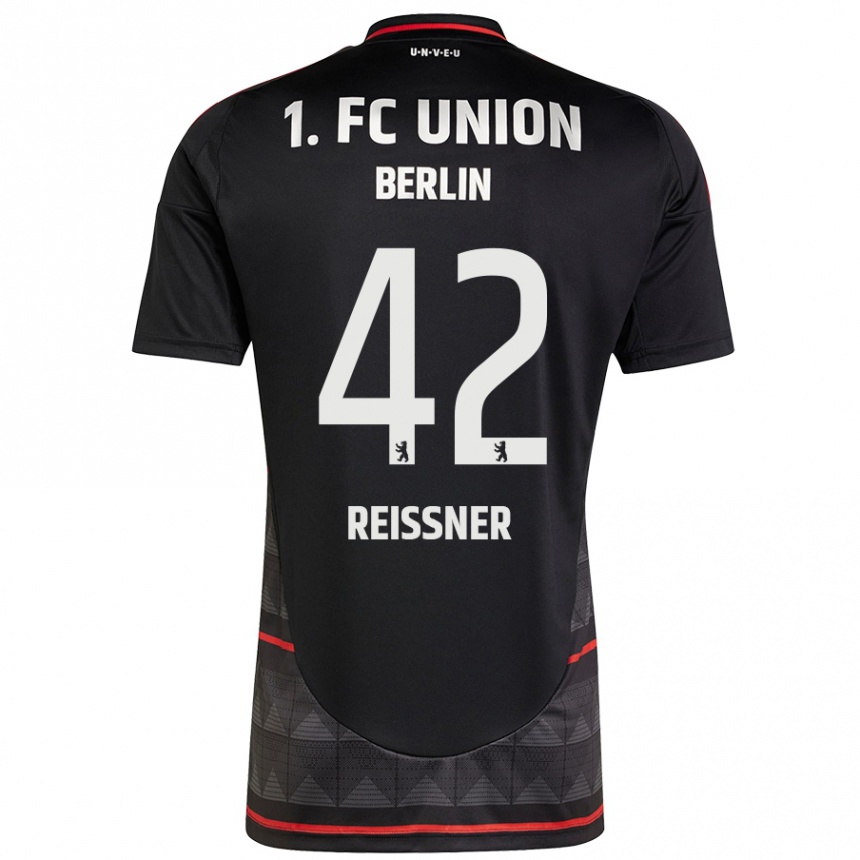 Kids Football Naika Reissner #42 Black Away Jersey 2024/25 T-Shirt Australia