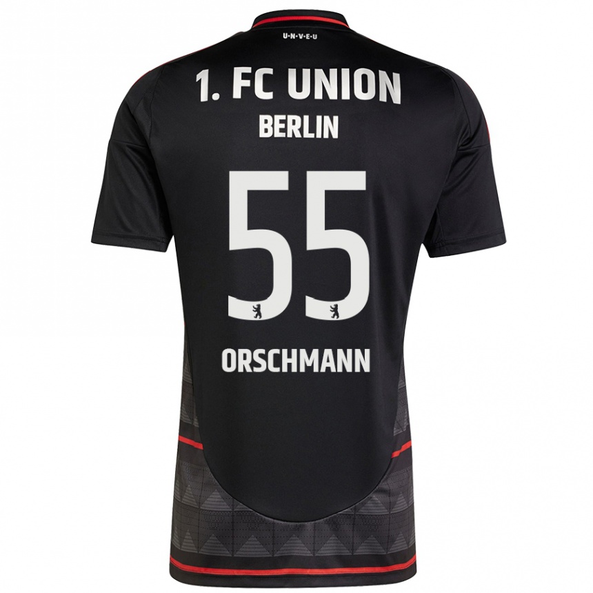 Kids Football Katja Orschmann #55 Black Away Jersey 2024/25 T-Shirt Australia