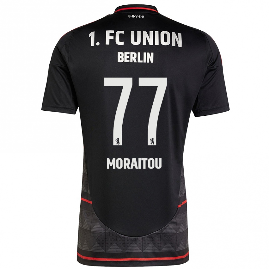 Kids Football Athanasia Moraitou #77 Black Away Jersey 2024/25 T-Shirt Australia