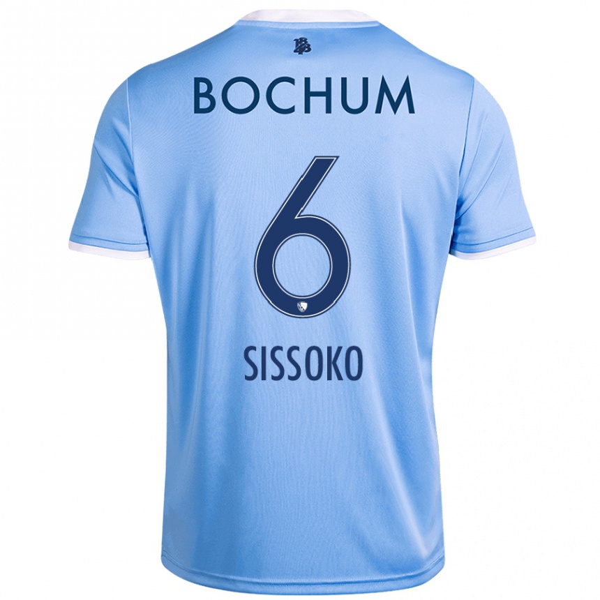 Kids Football Ibrahima Sissoko #6 Sky Blue Away Jersey 2024/25 T-Shirt Australia