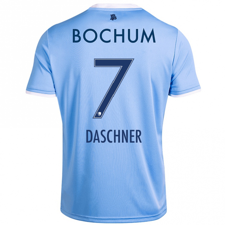 Kids Football Lukas Daschner #7 Sky Blue Away Jersey 2024/25 T-Shirt Australia