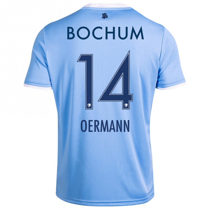 Kids Football Tim Oermann #14 Sky Blue Away Jersey 2024/25 T-Shirt Australia