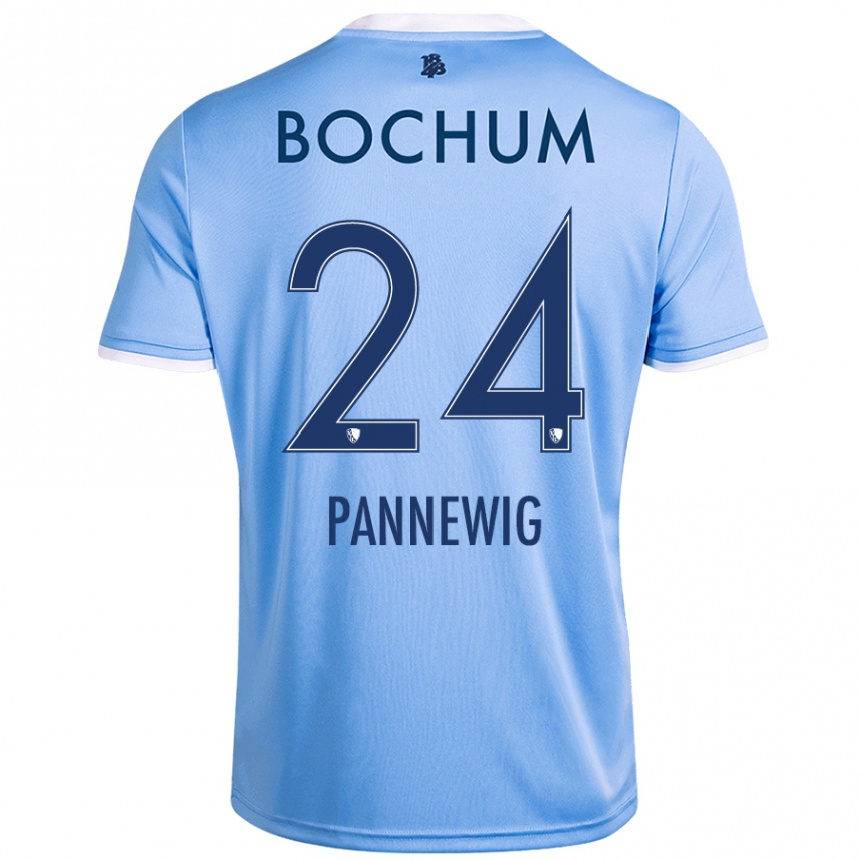 Kids Football Mats Pannewig #24 Sky Blue Away Jersey 2024/25 T-Shirt Australia