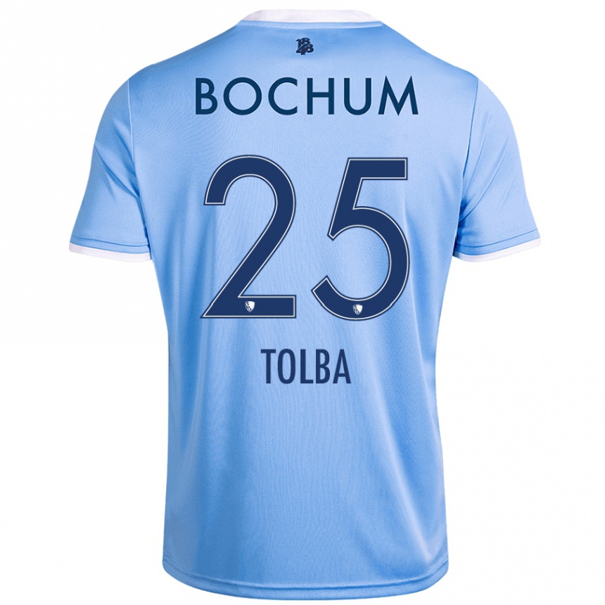 Kids Football Mohammed Tolba #25 Sky Blue Away Jersey 2024/25 T-Shirt Australia