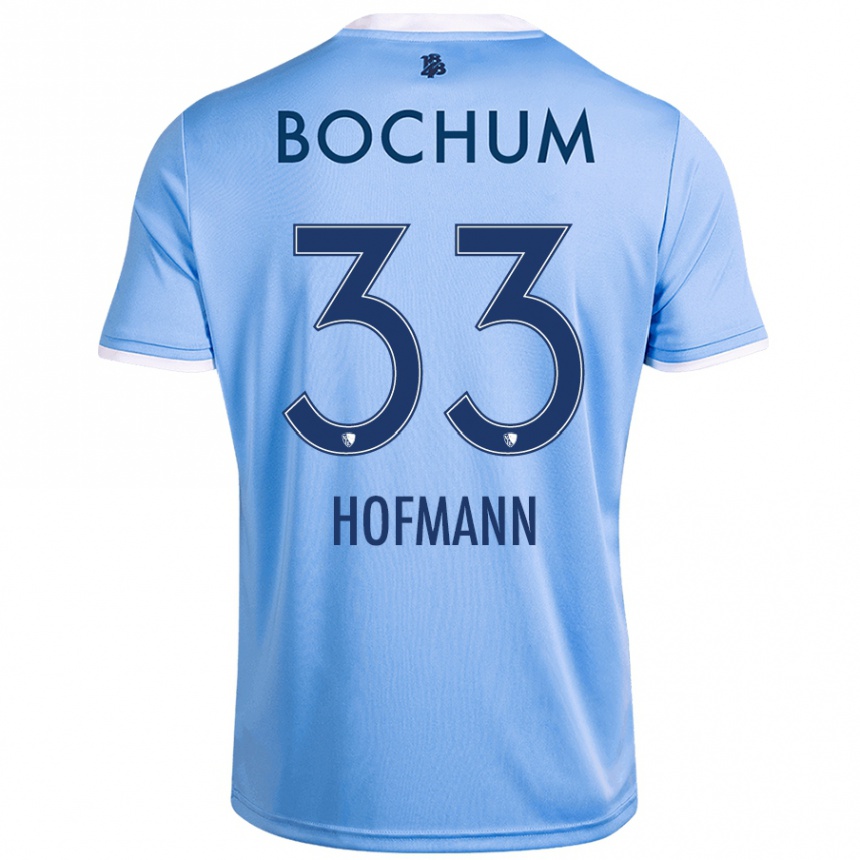 Kids Football Philipp Hofmann #33 Sky Blue Away Jersey 2024/25 T-Shirt Australia