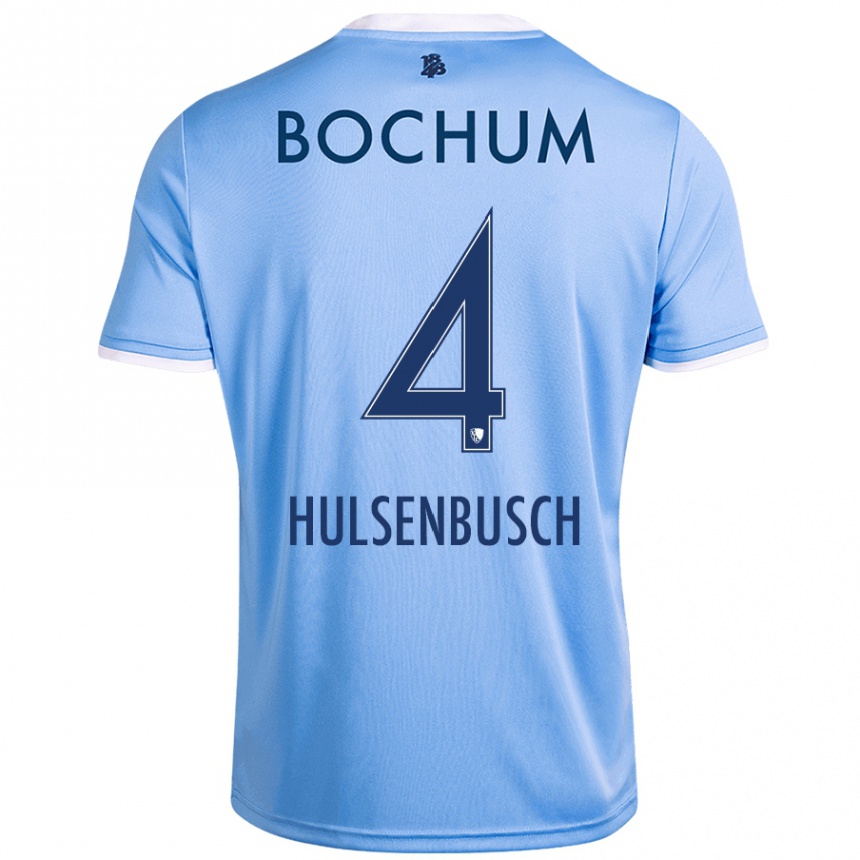 Kids Football Daniel Hülsenbusch #4 Sky Blue Away Jersey 2024/25 T-Shirt Australia