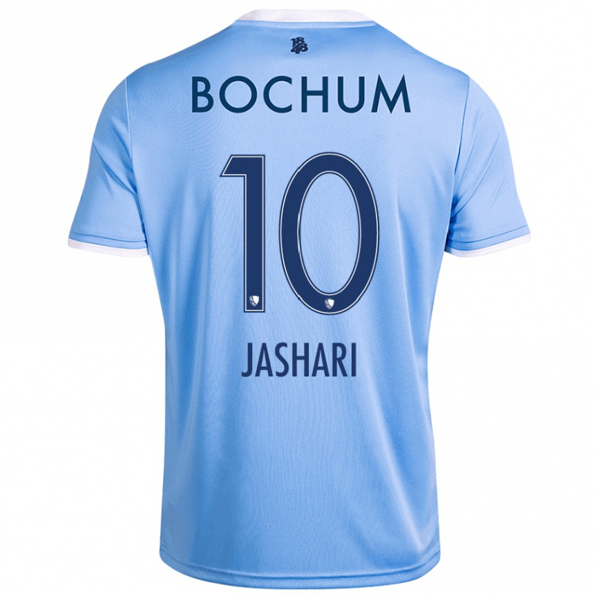 Kids Football Lirim Jashari #10 Sky Blue Away Jersey 2024/25 T-Shirt Australia