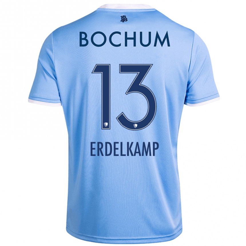 Kids Football Luca Erdelkamp #13 Sky Blue Away Jersey 2024/25 T-Shirt Australia