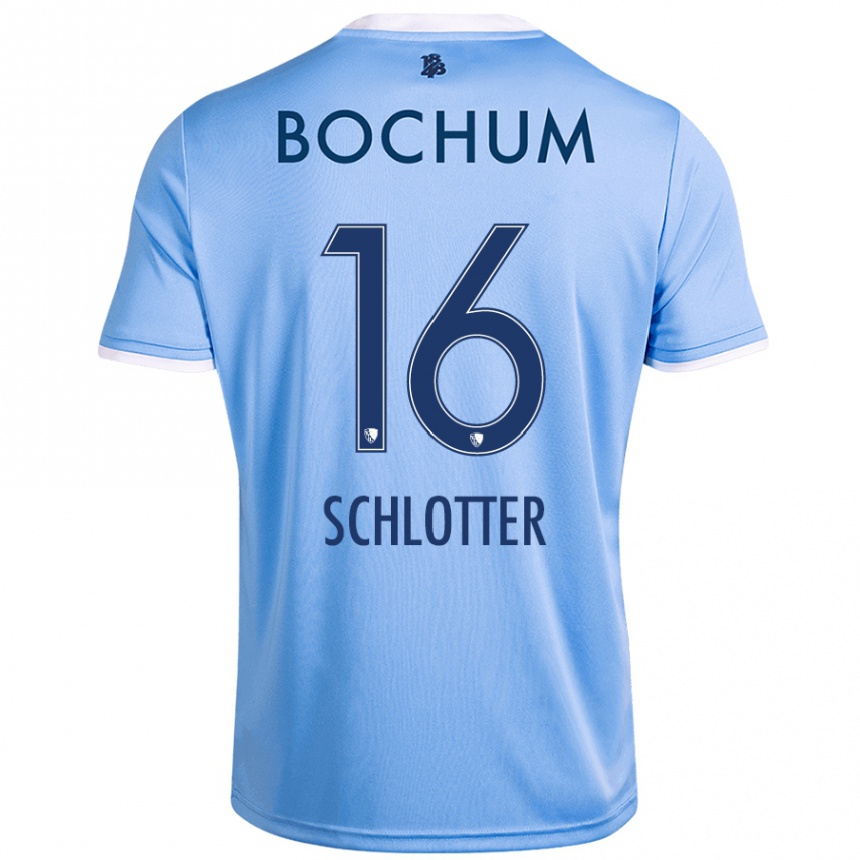 Kids Football Joel Schlotter #16 Sky Blue Away Jersey 2024/25 T-Shirt Australia