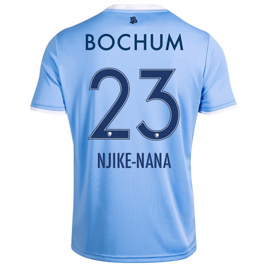 Kids Football Jean-Philippe Njike-Nana #23 Sky Blue Away Jersey 2024/25 T-Shirt Australia