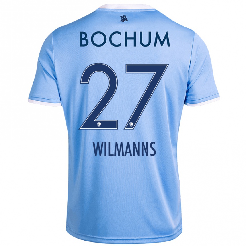 Kids Football Anjo Wilmanns #27 Sky Blue Away Jersey 2024/25 T-Shirt Australia