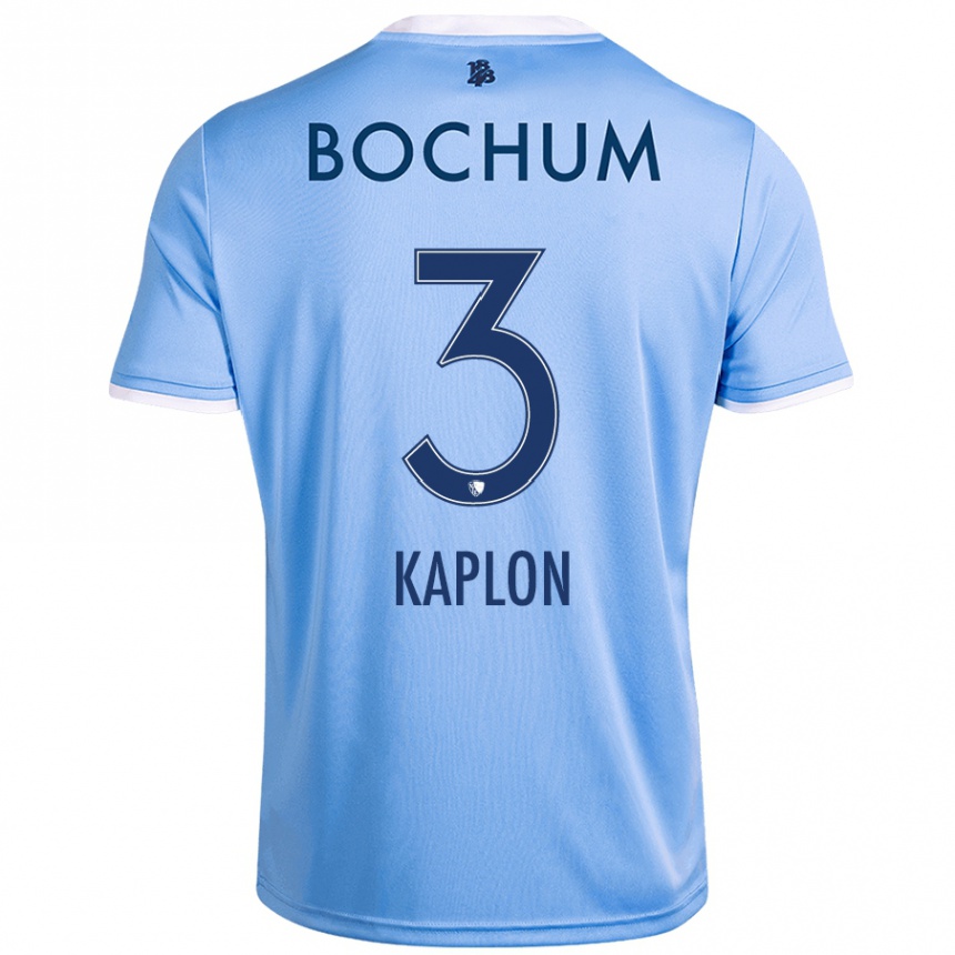 Kids Football Frauke Kaplon #3 Sky Blue Away Jersey 2024/25 T-Shirt Australia