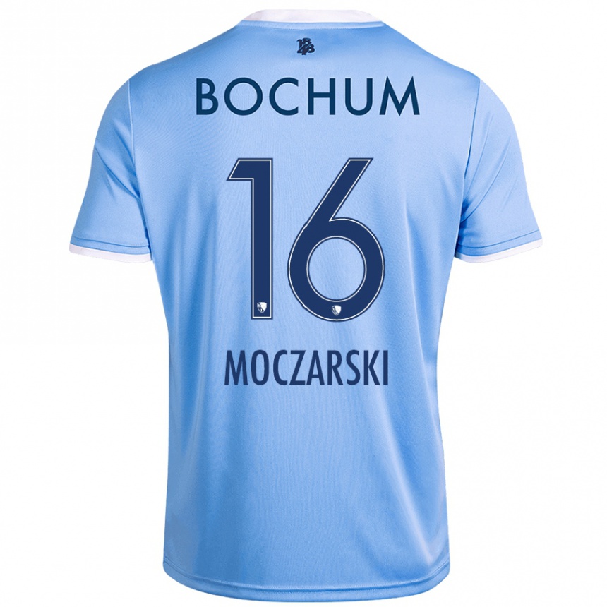 Kids Football Anna Moczarski #16 Sky Blue Away Jersey 2024/25 T-Shirt Australia