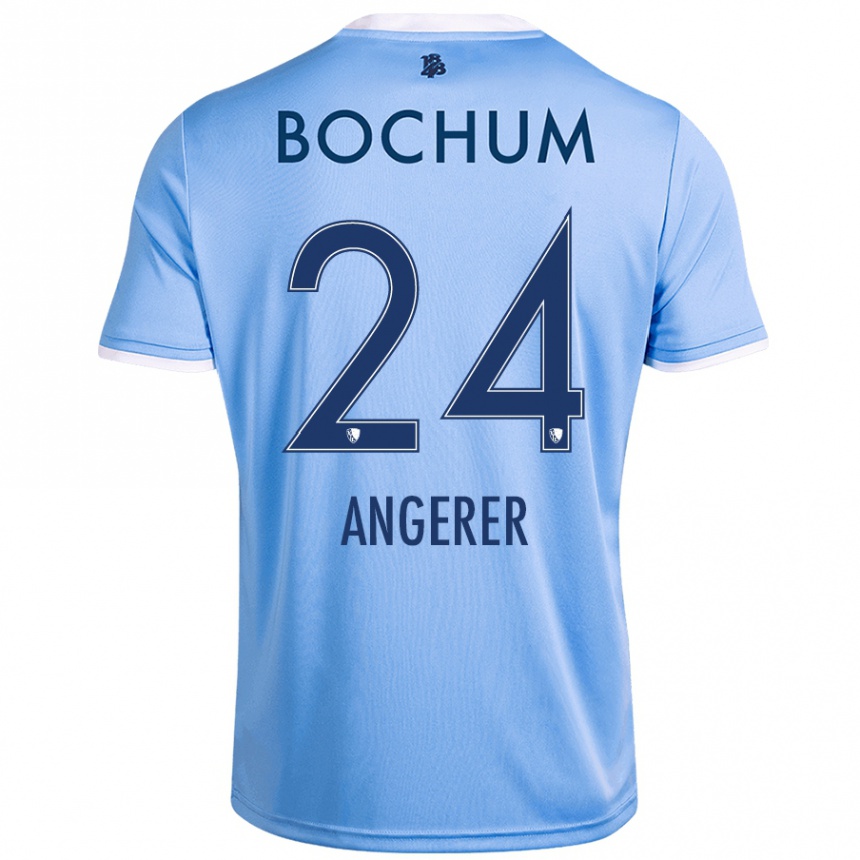 Kids Football Alina Angerer #24 Sky Blue Away Jersey 2024/25 T-Shirt Australia