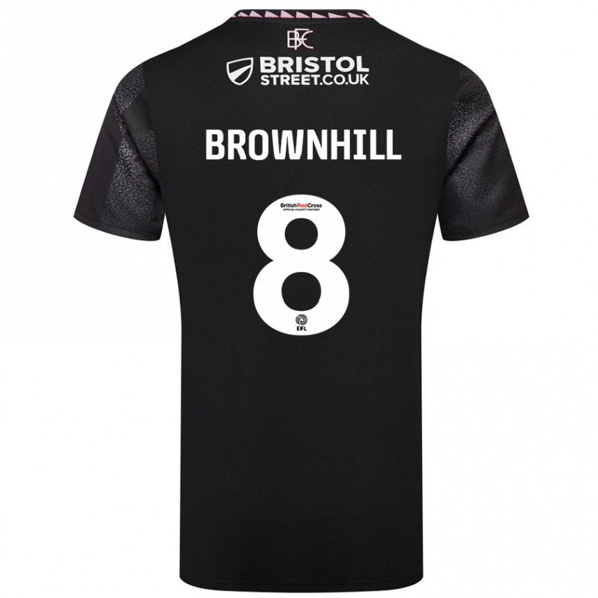 Kids Football Josh Brownhill #8 Black Away Jersey 2024/25 T-Shirt Australia