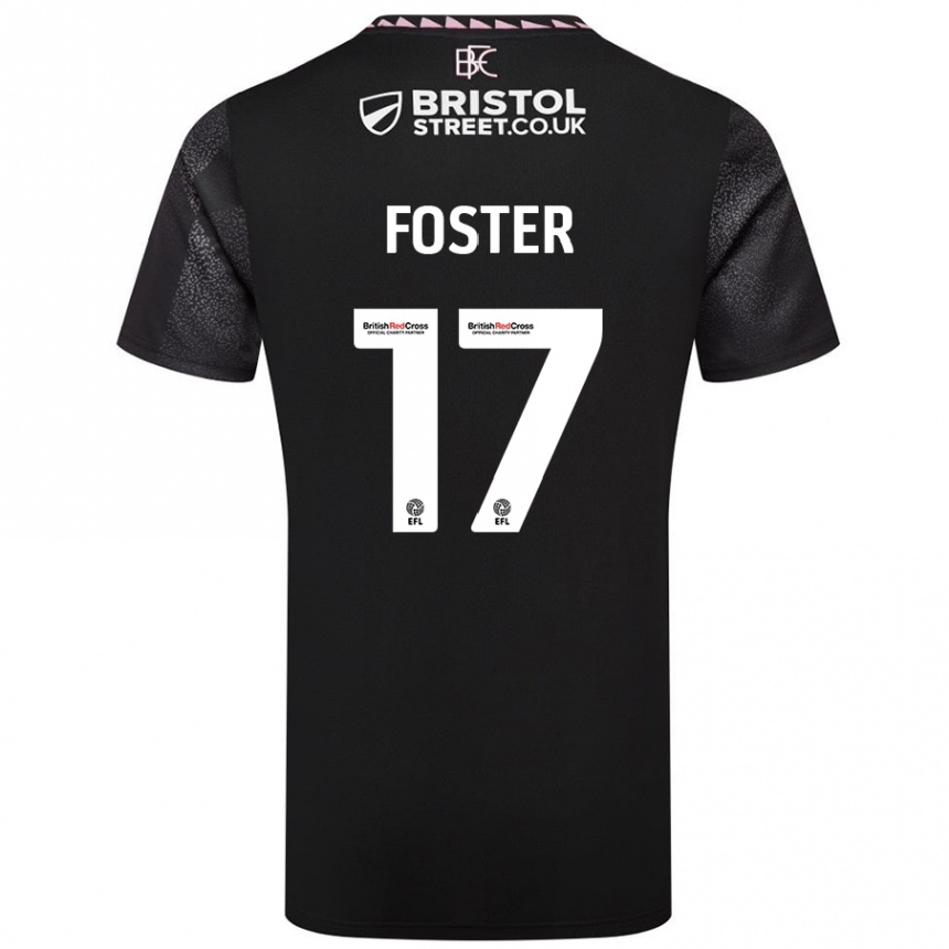 Kids Football Lyle Foster #17 Black Away Jersey 2024/25 T-Shirt Australia