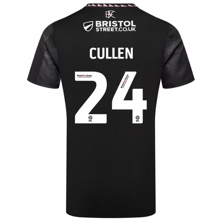 Kids Football Josh Cullen #24 Black Away Jersey 2024/25 T-Shirt Australia