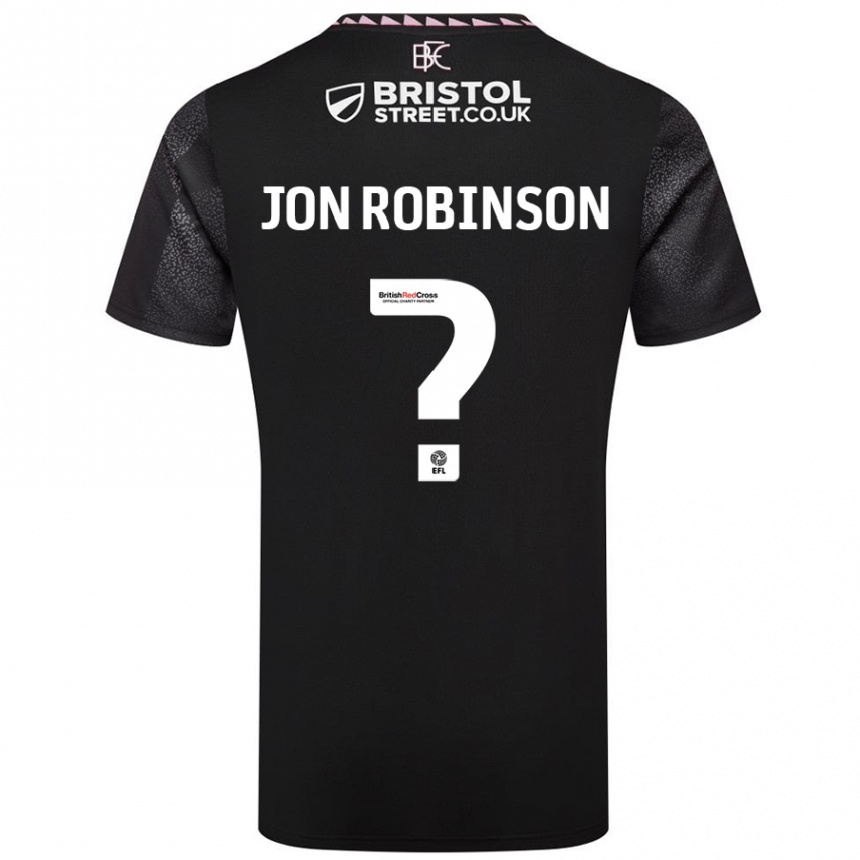 Kids Football Jon Ander Vilar Robinson #0 Black Away Jersey 2024/25 T-Shirt Australia