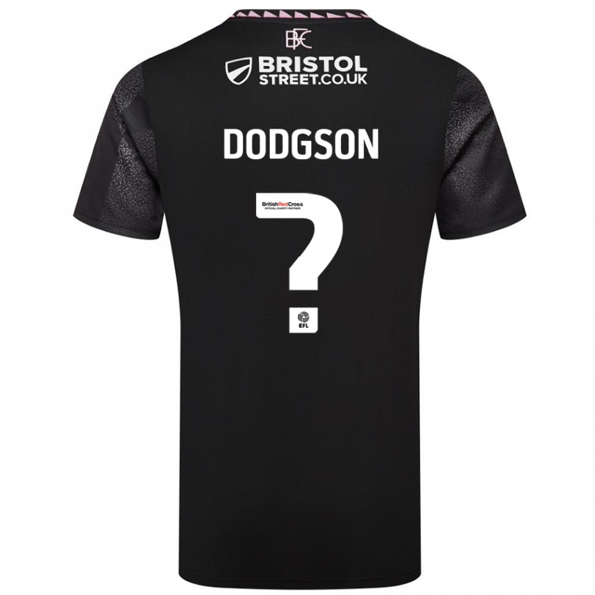 Kids Football Owen Dodgson #0 Black Away Jersey 2024/25 T-Shirt Australia