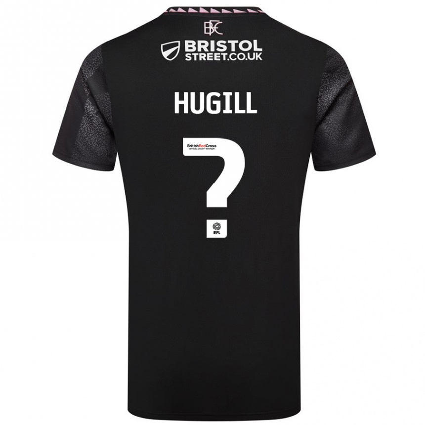 Kids Football Will Hugill #0 Black Away Jersey 2024/25 T-Shirt Australia