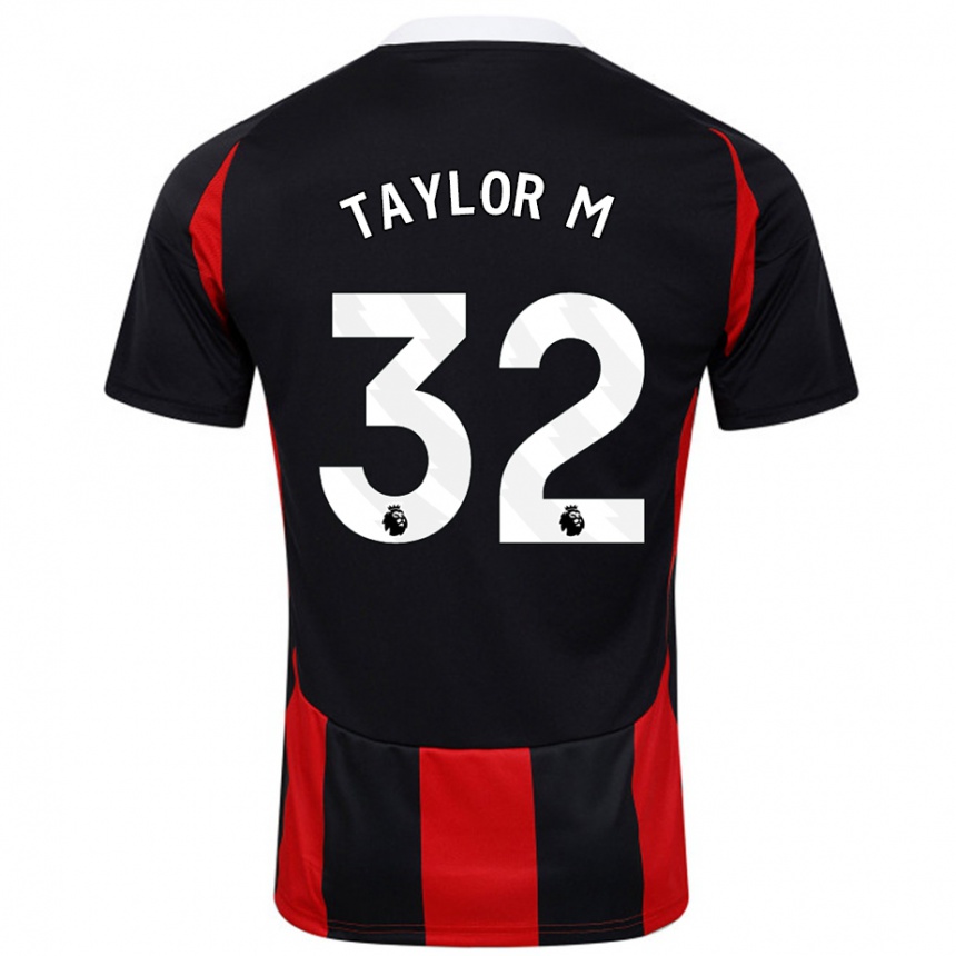 Kids Football Belle Taylor-M #32 Black Red Away Jersey 2024/25 T-Shirt Australia