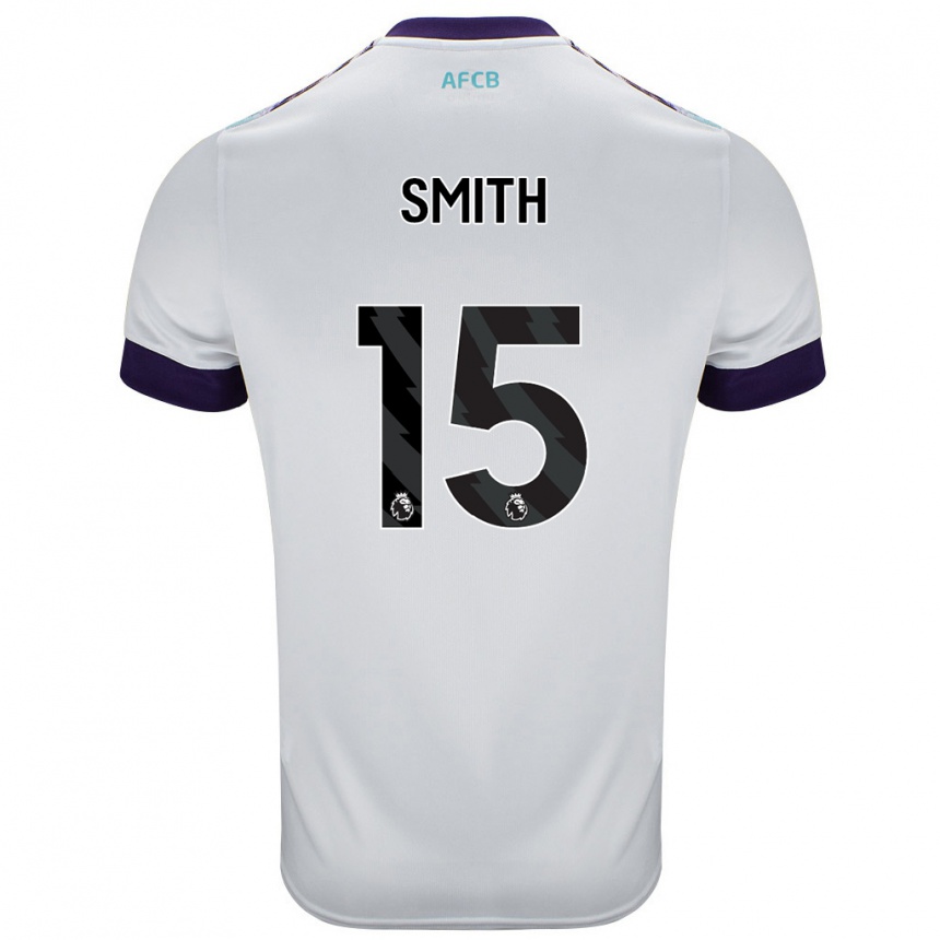 Kids Football Adam Smith #15 White Green Purple Away Jersey 2024/25 T-Shirt Australia