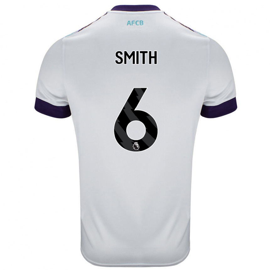 Kids Football Maisy Smith #6 White Green Purple Away Jersey 2024/25 T-Shirt Australia