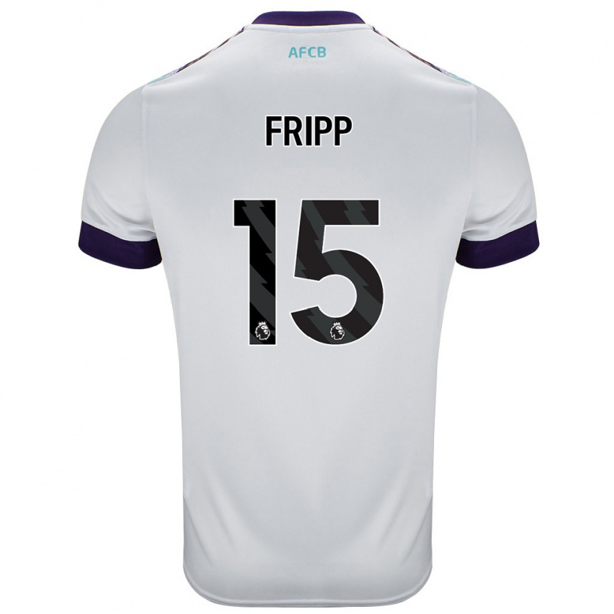 Kids Football Kelly Fripp #15 White Green Purple Away Jersey 2024/25 T-Shirt Australia