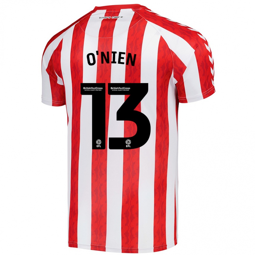 Men Football Luke O'nien #13 Red White Home Jersey 2024/25 T-Shirt Australia