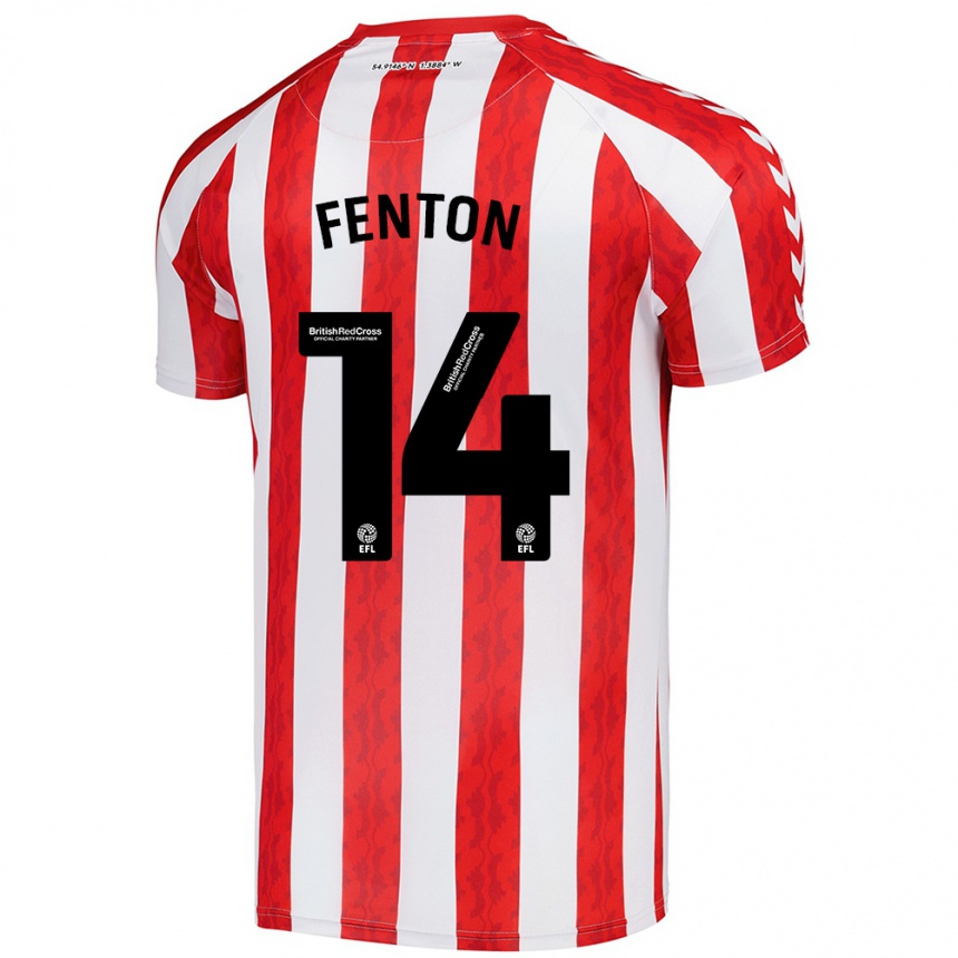 Men Football Natasha Fenton #14 Red White Home Jersey 2024/25 T-Shirt Australia