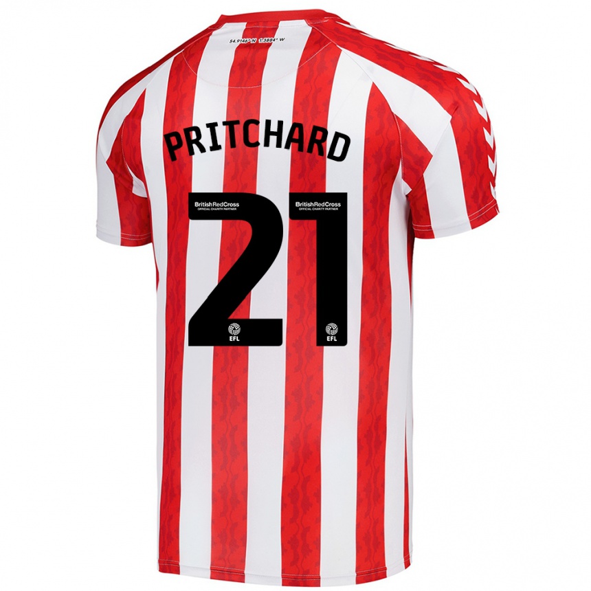 Men Football Alex Pritchard #21 Red White Home Jersey 2024/25 T-Shirt Australia