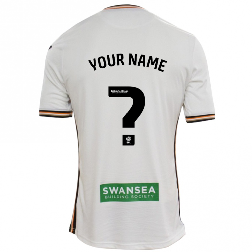 Men Football Your Name #0 White Home Jersey 2024/25 T-Shirt Australia