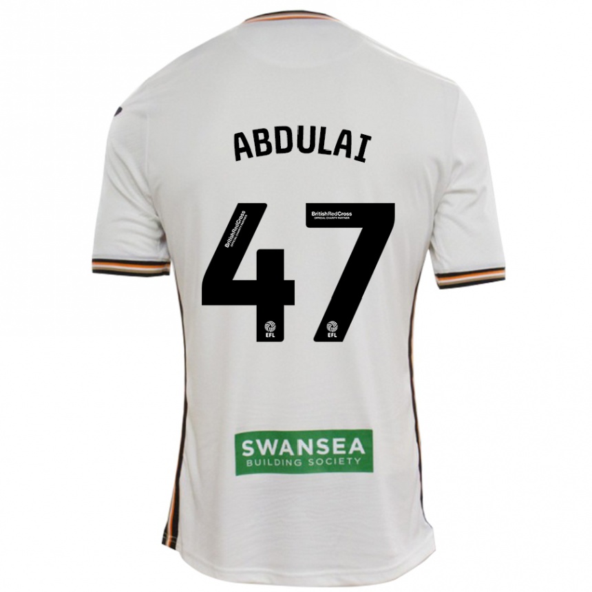 Men Football Azeem Abdulai #47 White Home Jersey 2024/25 T-Shirt Australia