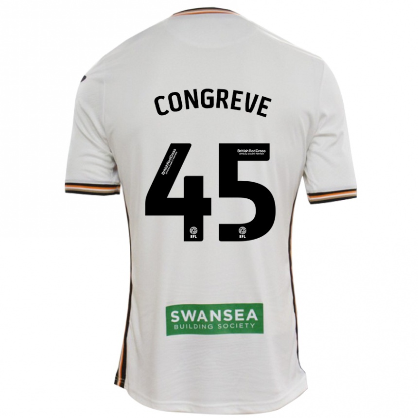 Men Football Cameron Congreve #45 White Home Jersey 2024/25 T-Shirt Australia