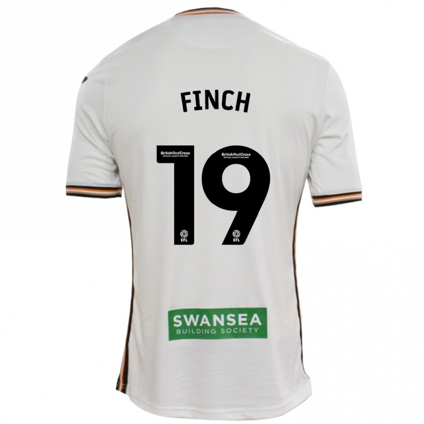 Men Football Lucy Finch #19 White Home Jersey 2024/25 T-Shirt Australia