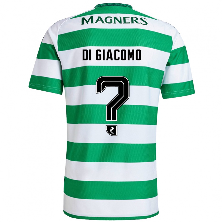 Men Football Rocco Di Giacomo #0 Green White Home Jersey 2024/25 T-Shirt Australia