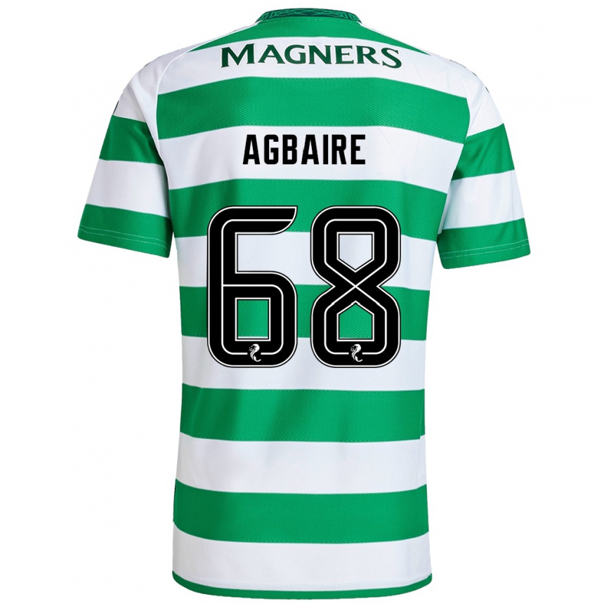 Men Football Lenny Agbaire #68 Green White Home Jersey 2024/25 T-Shirt Australia